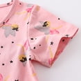 thumbnail image 4 of WIBACKER 2-7T Kids Baby Girls Short Sleeve Crew Neck T-Shirt 100% Cotton Tee for Toddler Summer, 4 of 6