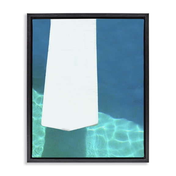 Stupell Industries Coastal Summer Diving Board Black Floating Frame Canvas Art, 17 x 21, by Lisa Hill Saghini