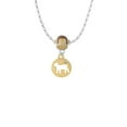 thumbnail image 2 of Delight Jewelry Goldtone Lamb Silhouette Mia Monkey Charm Necklace, 2 of 4