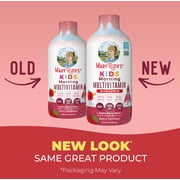 MaryRuth's Liquid Multivitamin with Lutein for Kids 1+, Immune Overall Health, Apple Berry Blast, Sugar-Free, Vegan, Gluten-Free, 15.22 fl oz