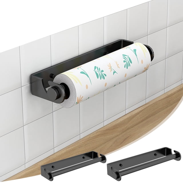 Liquidation! Gspmoly Distributeur Mural de Serviettes en Papier et Film Plastique pour Cuisine avec Installation Sans Perçage Rack Multi-Fonction pour Rangement de Vêtements et Organisateur de Rouleau de Papier 12Ml Liquidation de Colle