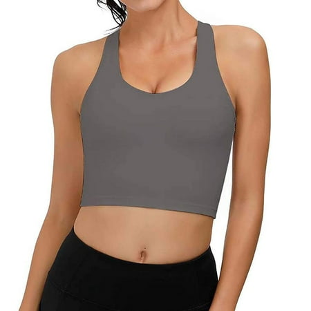 

Leutsin Women s casual vest Fashion Women Sleeveless Casual Vest Ladies Chest pad Movement Short Tank Tops