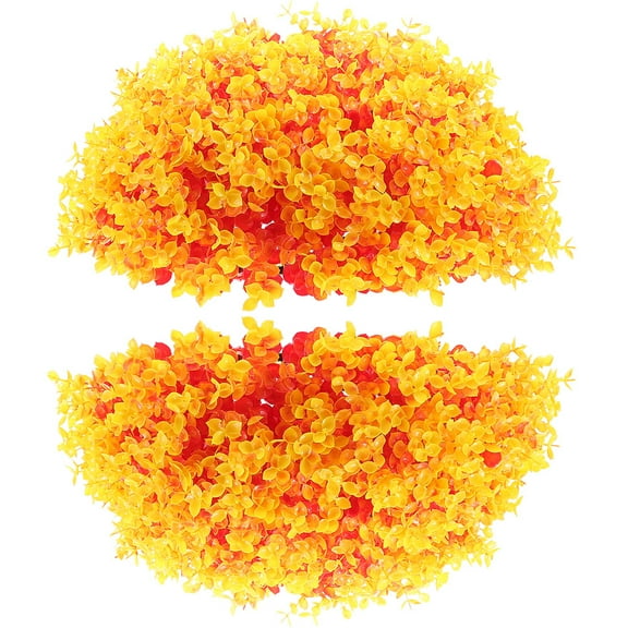 KAJNBN Artificial Topiary Balls 1Pack Orange Plastic Garden Decorative Balls 9.8in for Home Decor