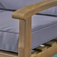 thumbnail image 6 of Set of 2 Gray and Blue Hand Crafted Outdoor Patio Club Chairs with Cushions 32.25", 6 of 7