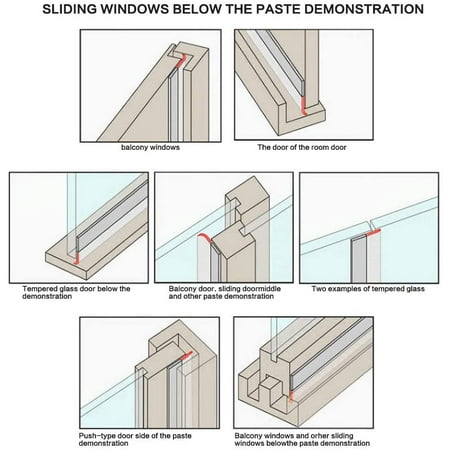 Glass Shower Door Seal Strip, Sliding Glass Door Sweep