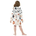 thumbnail image 7 of FORMRS Niños Bathrobe Unisex Hooded Robe Soft Plush Pajamas Sleepwear, Size 7-9T, White Cartoon Halloween Ghosts, 7 of 7