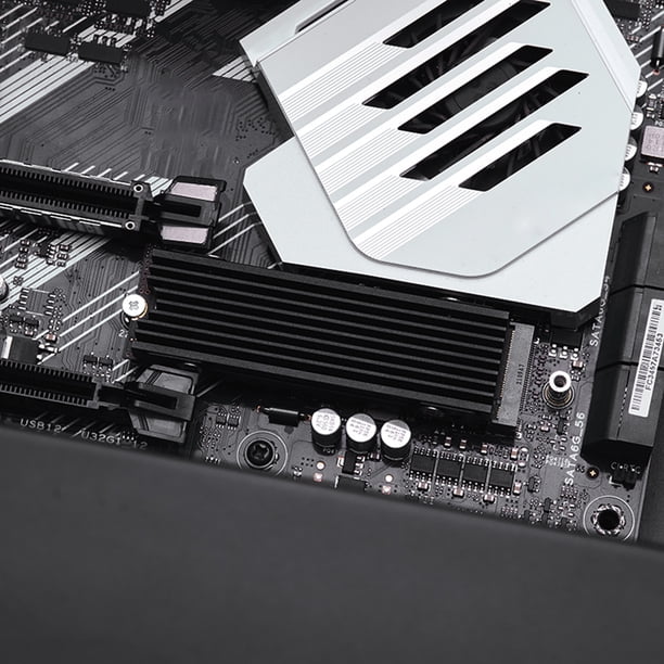 Disipador De Calor M.2 2280 Disipador de calor Aleación de aluminio SSD Cooler para consola de juegos PS5 (negro)