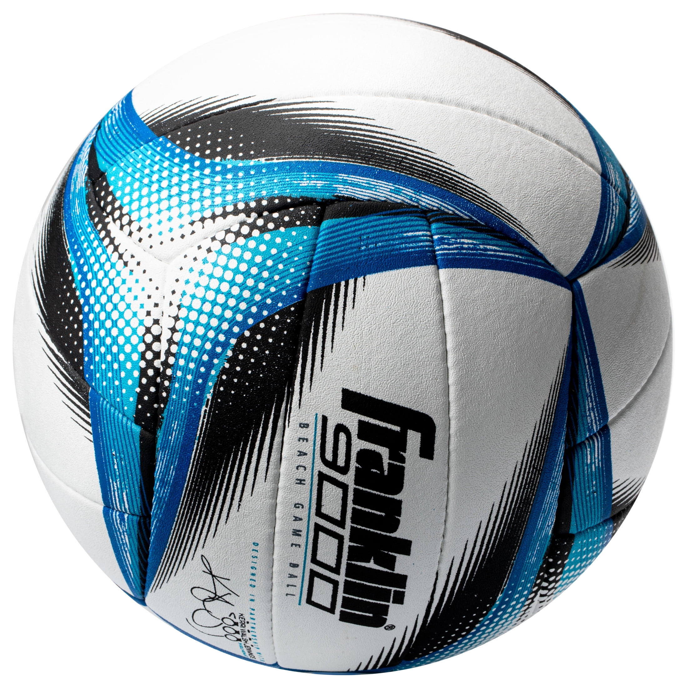 Franklin Sports Pro Beach Volleyball Ball - Kerri Walsh Jennings 9000 Beach Game Sand + Outdoor Volleyball - Competition Ball for Sand + Outdoor Courts - Hand Sewn Synthetic Leather