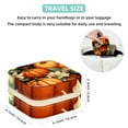 thumbnail image 5 of Thanksgiving Pumpkin Travel Portable Square Jewelry Box Earring Organizer Necklace Holder Bracelet Holder Display Case Decorative Box Jewelry, 5 of 6