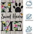 thumbnail image 5 of Home Sweet Home Winter Garden Flag 12x18 Inch Double Sided Burlap, Winter Cardinal Floral Yard Flag for Winter Christmas Seasonal Outside Outdoor House Decoration (ONLY FLAG), 5 of 6