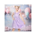 thumbnail image 2 of Sunny Fashion Girls Dress Violet Front Bow Jacquard Flared Sleeveless Princess Birthday Wedding 6 Years, 2 of 7