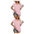 thumbnail image 3 of Jumpingount Camiseta de algodón para mujer Top de verano Ropa de compras Regalos de cumpleaños Rosa S Rosa XXL 2piezas Jumpingount CBP572377, 3 of 5