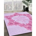 thumbnail image 2 of Ahgly Company Indoor Round Patterned Blossom Pink Area Rugs, 4' Round, 2 of 6