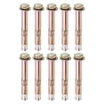 thumbnail image 1 of Uxcell 10-Pack M6 x 60mm Tornillos de expansión hexagonales externos de acero galvanizado de hierro-carbono para concreto, 1 of 1