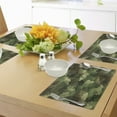 thumbnail image 4 of Ambesonne Camo Place Mats Set of 4, Glass Effect Abstract, Standard Size, Pale Green Brown Green, 4 of 6