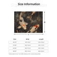 thumbnail image 2 of Salouo Koi Fish Tranquility Print Throw Blanket Gifts for Women Men Soft Flannel Blanket for Home Living Room Decor Bedroom Blanket Gifts for Mom Dad -50"x40", 2 of 6
