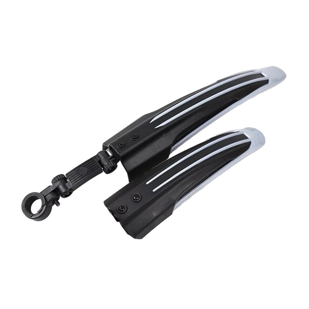 Eigraketly Guardabarros de bicicleta ligero y portátil de 2 piezas para bicicletas de montaña fácilmente ajustable Ciclismo gris-plata