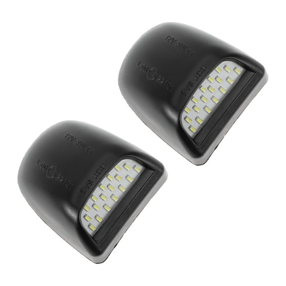 Unique Bargains 2 Pcs LED License Plate Light Tag Lamp Assembly for Chevrolet Silverado for GMC Sierra 1500 2500 3500 1999-2013 White 6500K White Lens