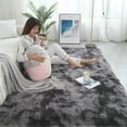 thumbnail image 3 of Alfombra suave y moderna para interiores de 4 x 6,6 para dormitorio, sala de estar, habitación de niños, decoración del hogar, alfombras de piel peluda y esponjosa antideslizante, cómoda alfombra, 3 of 6