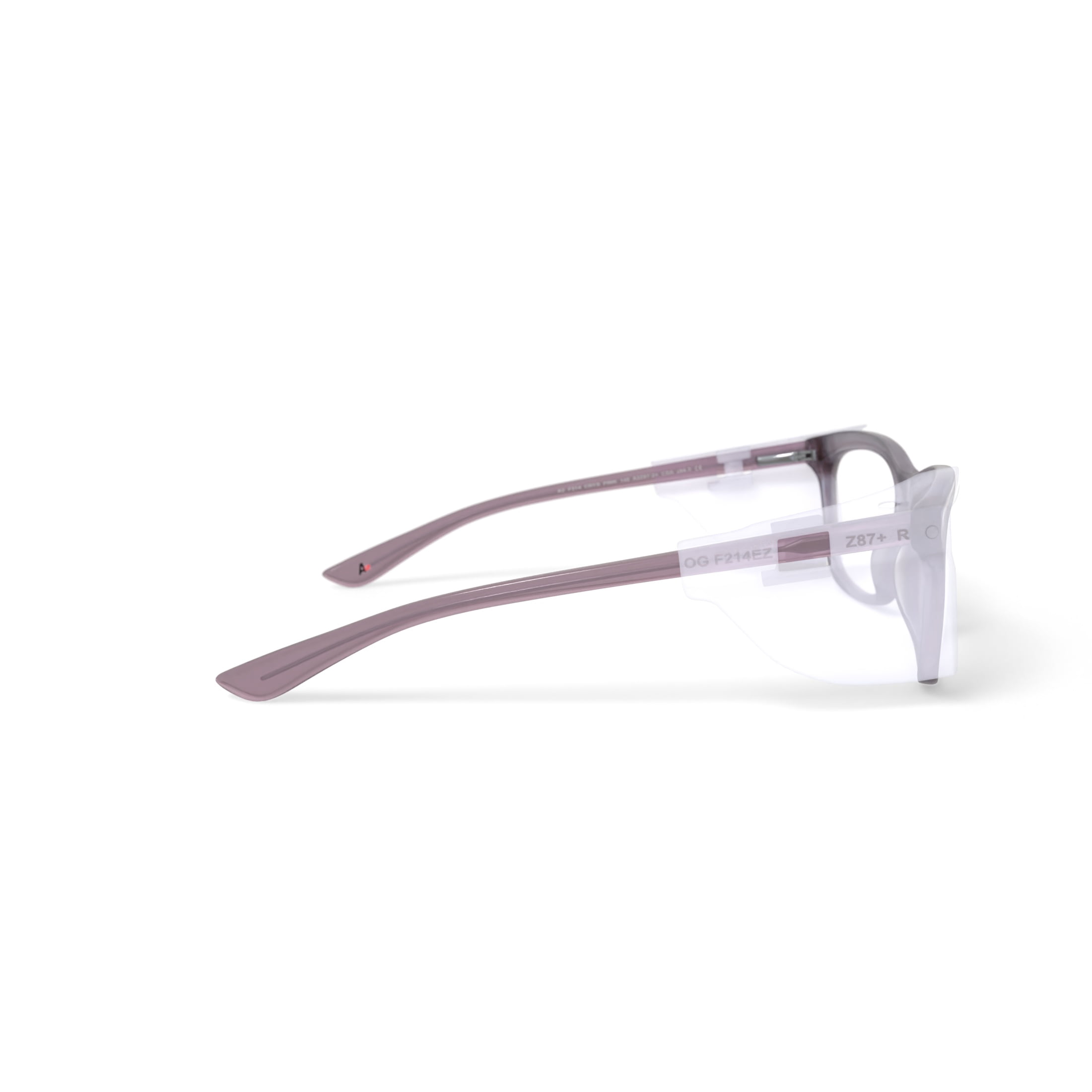 Hilco Vision A2 F214 Prescription Safety Glasses, Crystal Pink, OSHA Compliant ANSI Z87.1