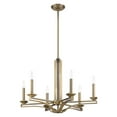 thumbnail image 5 of Livex Lighting Trumbull 6 Light Chandelier in Antique Brass, 5 of 9