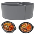 thumbnail image 2 of 3Pcs Slow Cooker Divider Liner Reusable Slow Cooker Divider Insert Heat Resistant Silicone Slow Cooker Divider Leakproof, 2 of 9