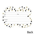 thumbnail image 5 of Big Dot of Happiness Adult 80th Birthday - Gold - Shaped Fill-In Invitations - Birthday Party Invitation Cards with Envelopes - Set of 12, 5 of 7