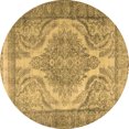 thumbnail image 1 of Ahgly Company Indoor Round Persian Brown Traditional Area Rugs, 3' Round, 1 of 4