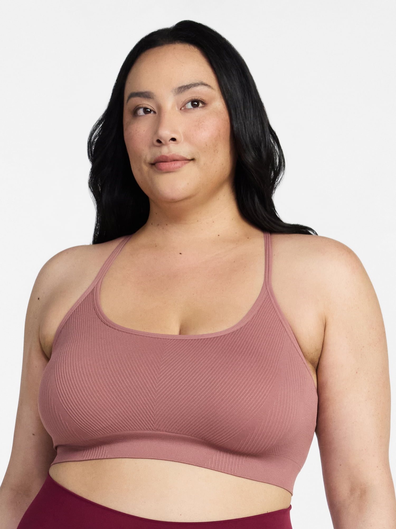 Avia Women's Low Support Seamless Textured Cami Sports Bra, Sizes XS-XXXL