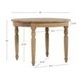 thumbnail image 4 of Linon Belfort Round Table, Light Natural Brown, 30 inches Tall, 4 of 9