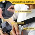 thumbnail image 2 of Emergency Hammer For Car, Emergency Escape Window Break Hammer Safety Seat Belt Cutter Tool(2pcs, Black, White), 2 of 5