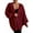 Crimson Red, variant on Women'S 2025 Autumn and Winter Oversized Cardigan Sweater Soft Knit Cardigan Front Button Coat Green M