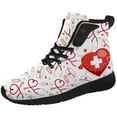 thumbnail image 5 of Aidianart Nurse High Top Sneakers Womens High Top Shoes Size 15, 5 of 5