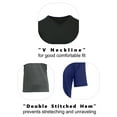 thumbnail image 3 of 4-Pack Men's Short Sleeve V-Neck Modern Fit Classic Tees (S-3XL), 3 of 5