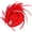 Red, variant on Fascinator Hat for Women  Party Kentucky Derby Pillbox Headpiece Costume Feathers Carnival  Wear