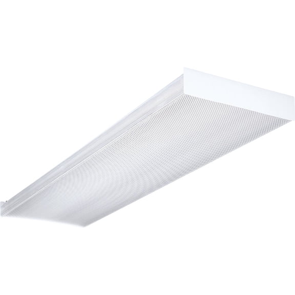 Metalux 4 Ft. 4-Bulb Fluorescent Wraparound Ceiling Light Fixture WN432R