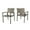 Gray/Natural, variant on Swarthmore Outdoor Aluminum Dining Chairs, Set of 2, Natural and Gray Mesh