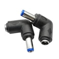 thumbnail image 5 of Techinal DC5.5x2.5mm Male 90 Degree Angle to DC5.5x2.1mm Female Adapter 5 Volt DC Barrel Power Jack Charging Cable Connector 5Pcs, 5 of 9