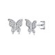 thumbnail image 1 of Pendientes de Mariposa Silvora de Plata Esterlina con Circonita Brillante, 1 of 8