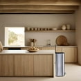 thumbnail image 4 of Soft-Close Step Trash Can – Stainless Steel Kitchen Garbage Bin with Removable Inner Bucket – Rectangular Pedal Design for Home, Office, Bedroom, Living Room, 50L, 44.8×34.1×61.2cm, 4 of 7