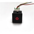 thumbnail image 3 of jfqm Car Red Light Packing Radar Power On Off Camera Mirror Switch Button Fit for VW Golf 6 Fit for Jetta 5 MK5 Caddy EOS Scirocco (Color : Radar), 3 of 5