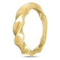 thumbnail image 4 of 14K Yellow Gold Large Wave Ring for Women - Size 8, 4 of 5