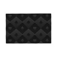 thumbnail image 2 of Rocae Black Poker Printed Heat Resistant Place Mats,Classic Hemstitch Cloth Fabric Placemats Imitation Linen Place Mat Table Mats 18x12 inch, 2 of 9