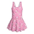 thumbnail image 4 of Uourmeti Cartoon Axolotl Print Girls One Piece Swim Dress - Quick Dry Skirted Bathing Suit for Beach, Pool & Summer Vacation, 4 of 8