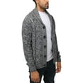 thumbnail image 3 of X RAY JEANS Mens Shawl Collar Cable Knit Cardigan, Charcoal Grey, S, 3 of 6