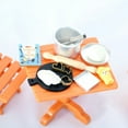 thumbnail image 1 of Hesroicy 12/14 piezas de utensilios de cocina para casa de muñecas, resistentes a la decoloración, antideformaciones, resistentes a las caídas, juguete de cocina en miniatura altamente simulado, 1 of 8
