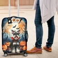 thumbnail image 4 of Happy Halloween Vampire Schnauzer BOO with Pumpkins Fun and Spooky Travel Luggage Cover Miniature Schnauzer Dog Lover Suitcase Dust Protective Decor - 00018, 4 of 5