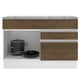 thumbnail image 4 of Mueble Madesa Glamy 120 cm 1 Puerta y 2 Cajones (con Encimera) Blanco/Marrón Madesa G24123GLCT, 4 of 10