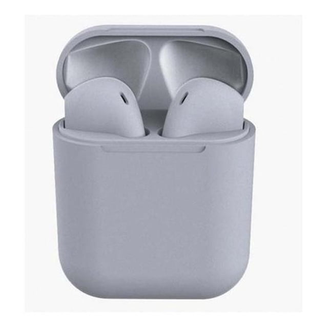Audífonos Inalámbricos Bluetooth Estuche Carga I-12 Gris Nyddau I-12