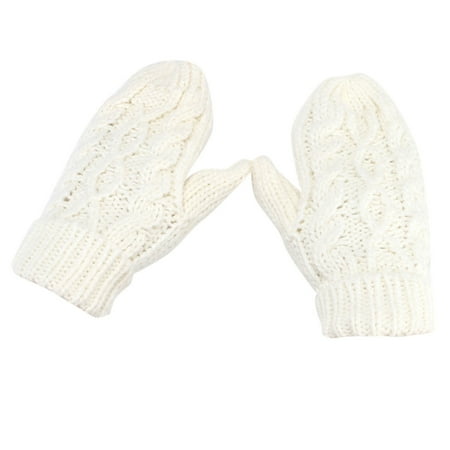 Hontri Gloves for Women Cold Weather Women Warmer Thicken Knitted Finger Thermal Skiing Gloves Mitten Gloves for Women White Hontri Gloves for Women Cold Weather Women Warmer Thicken Knitted Finger Thermal Skiing Gloves Mitten Gloves for Women White